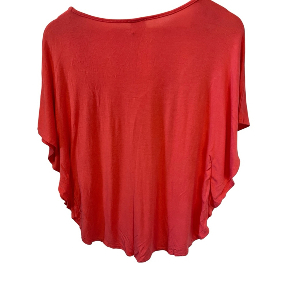 Women’s Top Coral Beaded Small Short Sleeve Loose Fit Shirt S - Picture 6 of 10